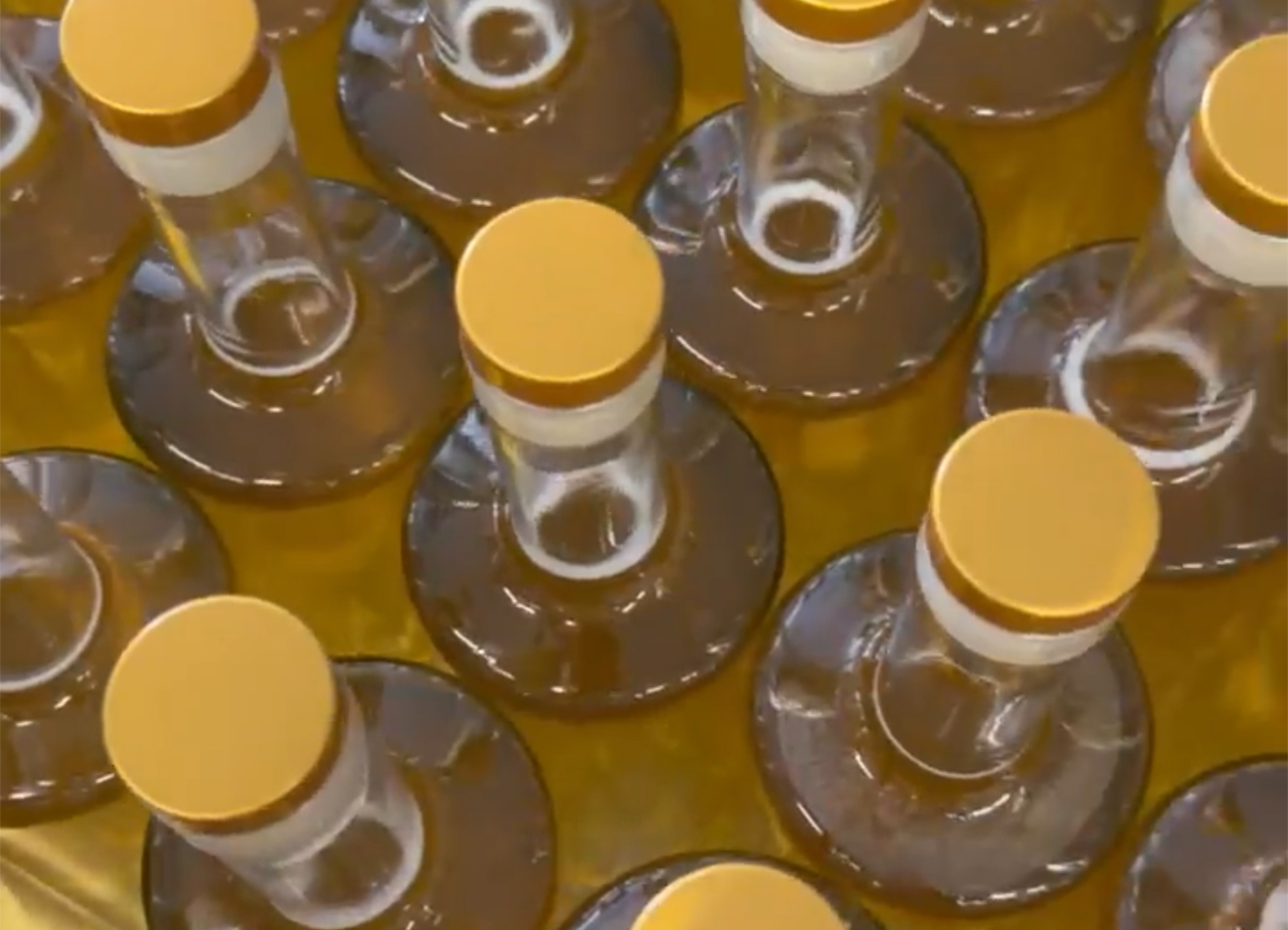 Café Louie filled bottles