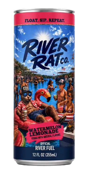 The River Rat Co. Watermelon Lemonade can